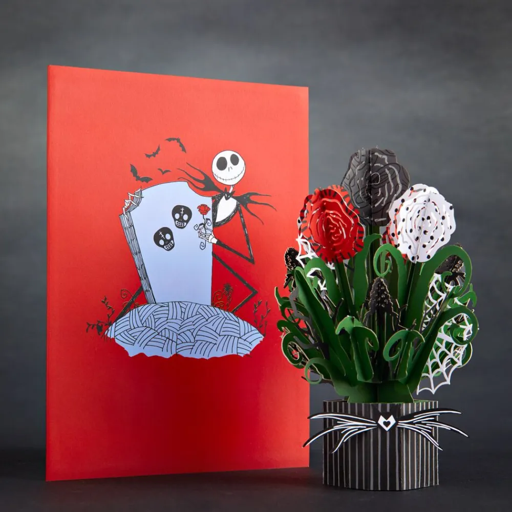 Lovepop Pop-Up Bouquets|Disney|Disney Tim Burton's The Nightmare Before Christmas Card with Mini Bouquet
