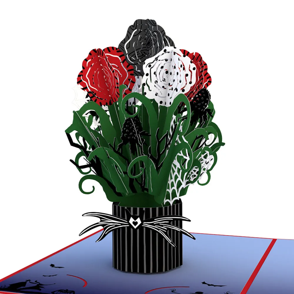 Lovepop Pop-Up Bouquets|Disney|Disney Tim Burton's The Nightmare Before Christmas Card with Mini Bouquet