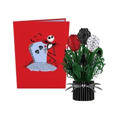 Lovepop Pop-Up Bouquets|Disney|Disney Tim Burton's The Nightmare Before Christmas Card with Mini Bouquet