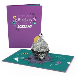 Lovepop Birthday|Kids|Disney Tim Burton's The Nightmare Before Christmas Birthday Cupcake Pop-Up Card