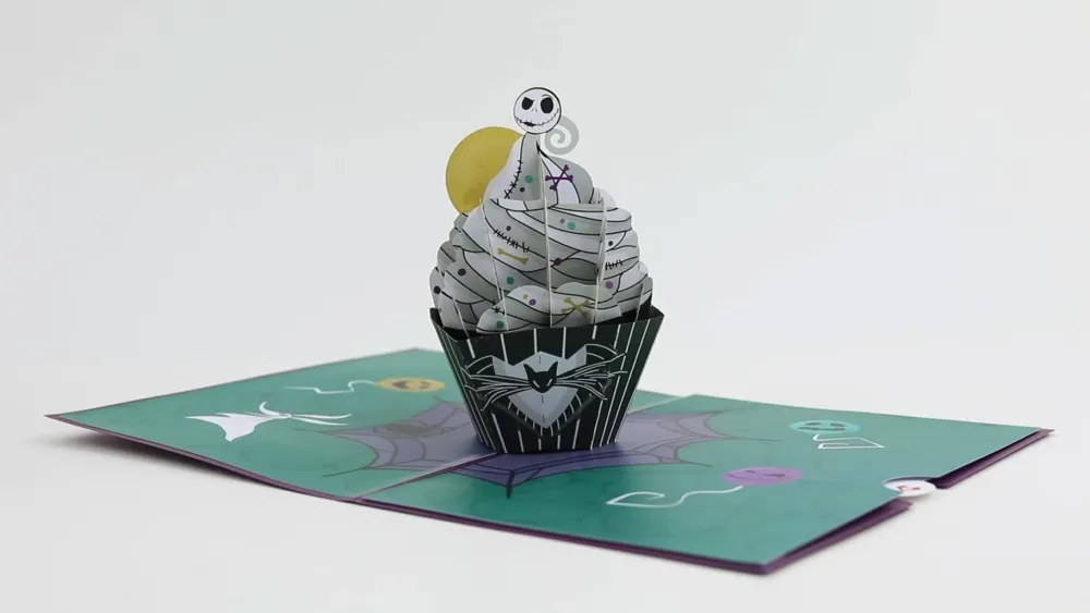 Lovepop Birthday|Kids|Disney Tim Burton's The Nightmare Before Christmas Birthday Cupcake Pop-Up Card