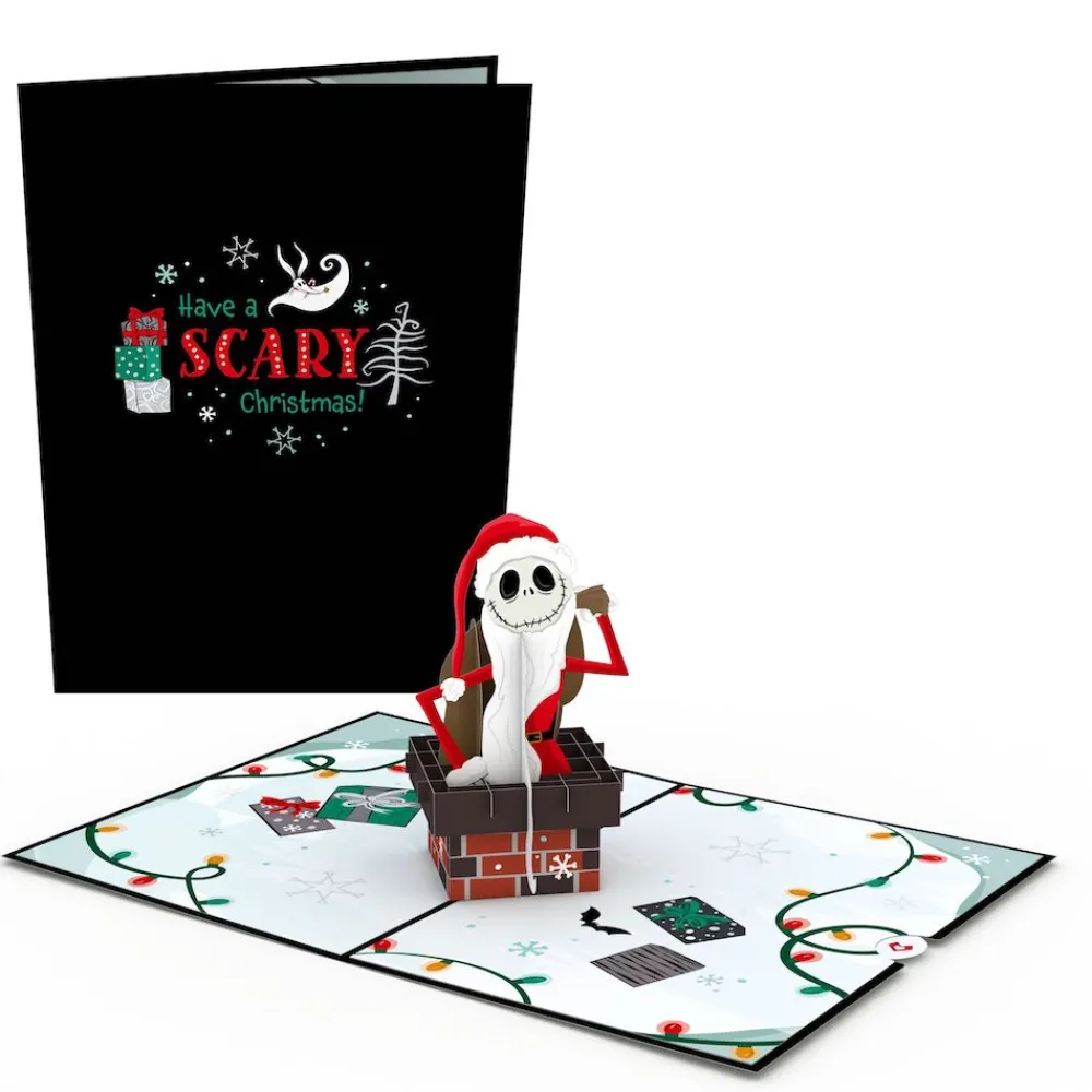 Lovepop Greeting Cards|Christmas 12/25|Disney Tim Burton's The Nightmare Before Christmas Scary Christmas Pop-Up Card