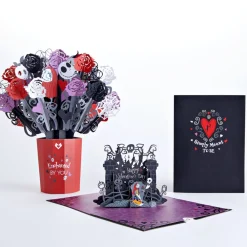 Lovepop Pop-Up Bouquets|Card & Gift Bundles|Disney Tim Burton's The Nightmare Before Christmas Enchanted Love Bundle