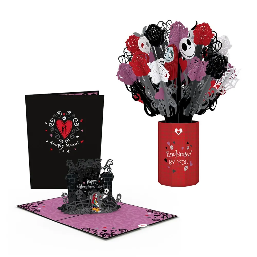 Lovepop Pop-Up Bouquets|Card & Gift Bundles|Disney Tim Burton's The Nightmare Before Christmas Enchanted Love Bundle