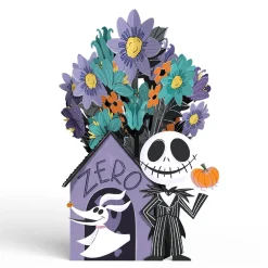 Lovepop Pop-Up Bouquets|Card & Gift Bundles|Disney Tim Burton’s The Nightmare Before Christmas Birthday Pop-Up Card & Flower Buds Bouquet Bundle