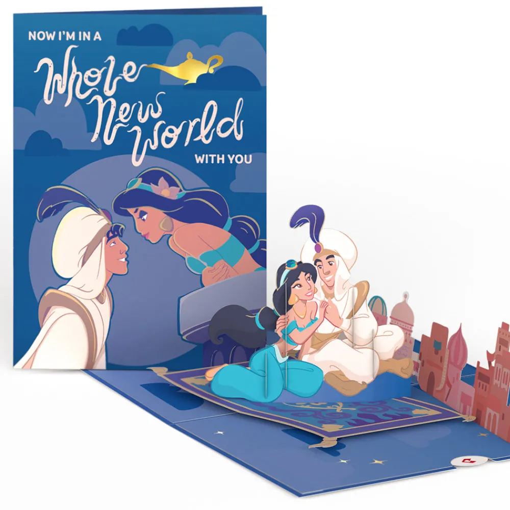 Lovepop Greeting Cards|Valentine'S Day 2/14|Disney’s Aladdin Whole New World Valentine Pop-Up Card