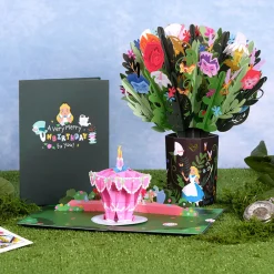 Lovepop Pop-Up Bouquets|Card & Gift Bundles|Disney's Alice in Wonderland Merry Unbirthday Bundle
