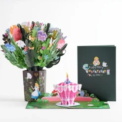 Lovepop Pop-Up Bouquets|Card & Gift Bundles|Disney's Alice in Wonderland Merry Unbirthday Bundle