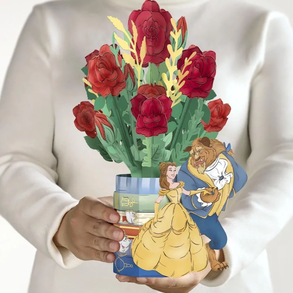 Lovepop Pop-Up Bouquets|Flower Buds|Disney's Beauty and The Beast Flower Buds Bouquet