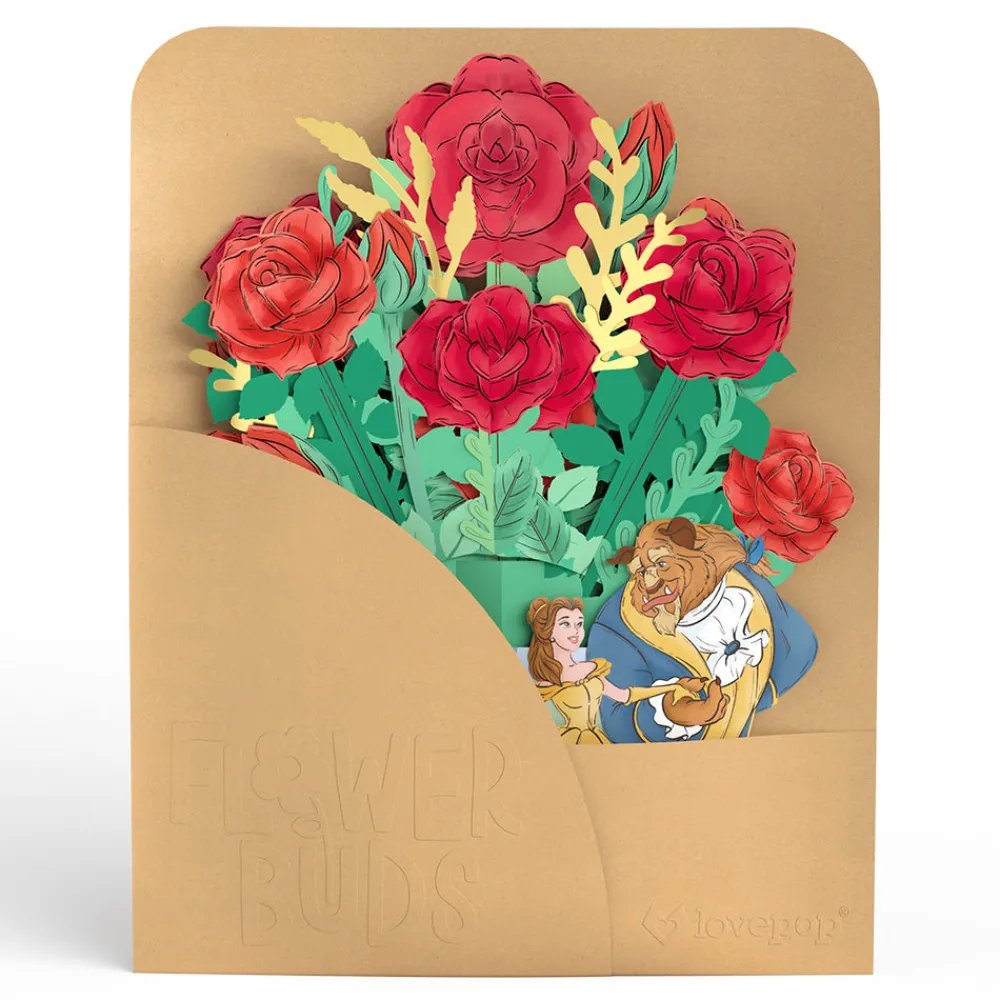 Lovepop Pop-Up Bouquets|Flower Buds|Disney's Beauty and The Beast Flower Buds Bouquet