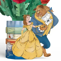 Lovepop Pop-Up Bouquets|Card & Gift Bundles|Disney’s Beauty and the Beast Pop-Up Card & Flower Buds Bouquet Bundle