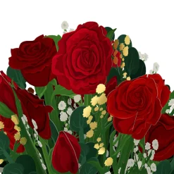 Lovepop Pop-Up Bouquets|Card & Gift Bundles|Disney’s Lady & The Tramp Pop-Up Card & Flower Buds Bouquet Bundle