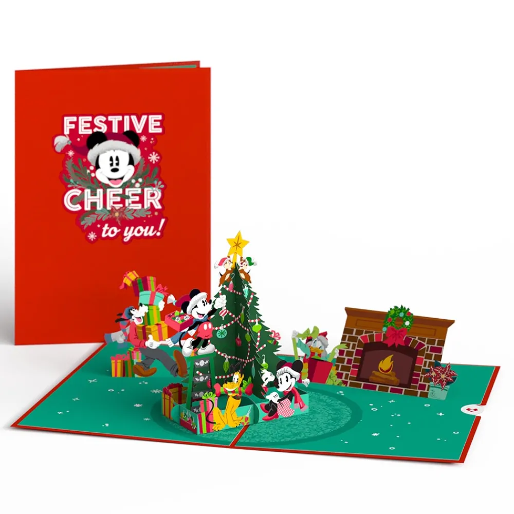 Lovepop Greeting Cards|Christmas 12/25|Disney's Mickey & Friends - Festive Cheer Pop-Up Card