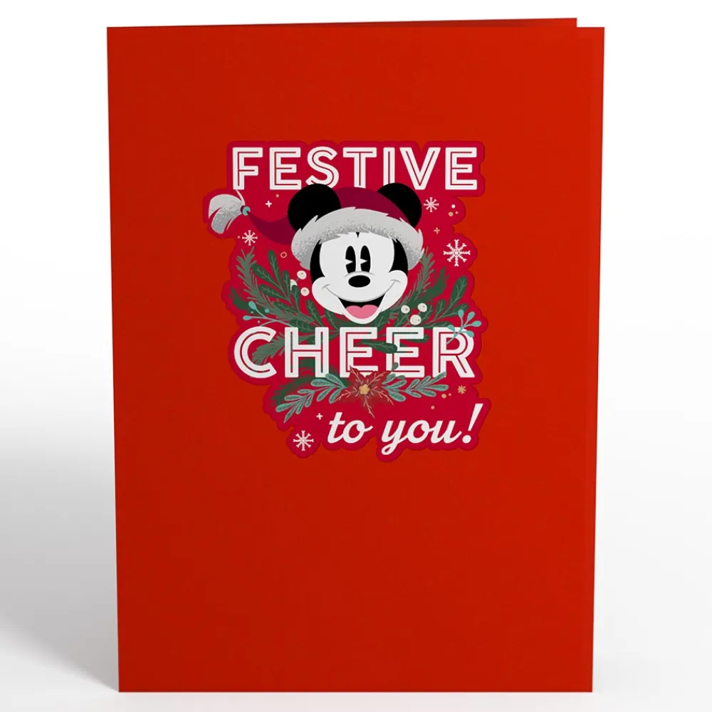 Lovepop Greeting Cards|Christmas 12/25|Disney's Mickey & Friends - Festive Cheer Pop-Up Card