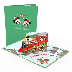 Lovepop Christmas 12/25|Kids|Disney's Mickey & Minnie Christmas Train Pop-Up Card