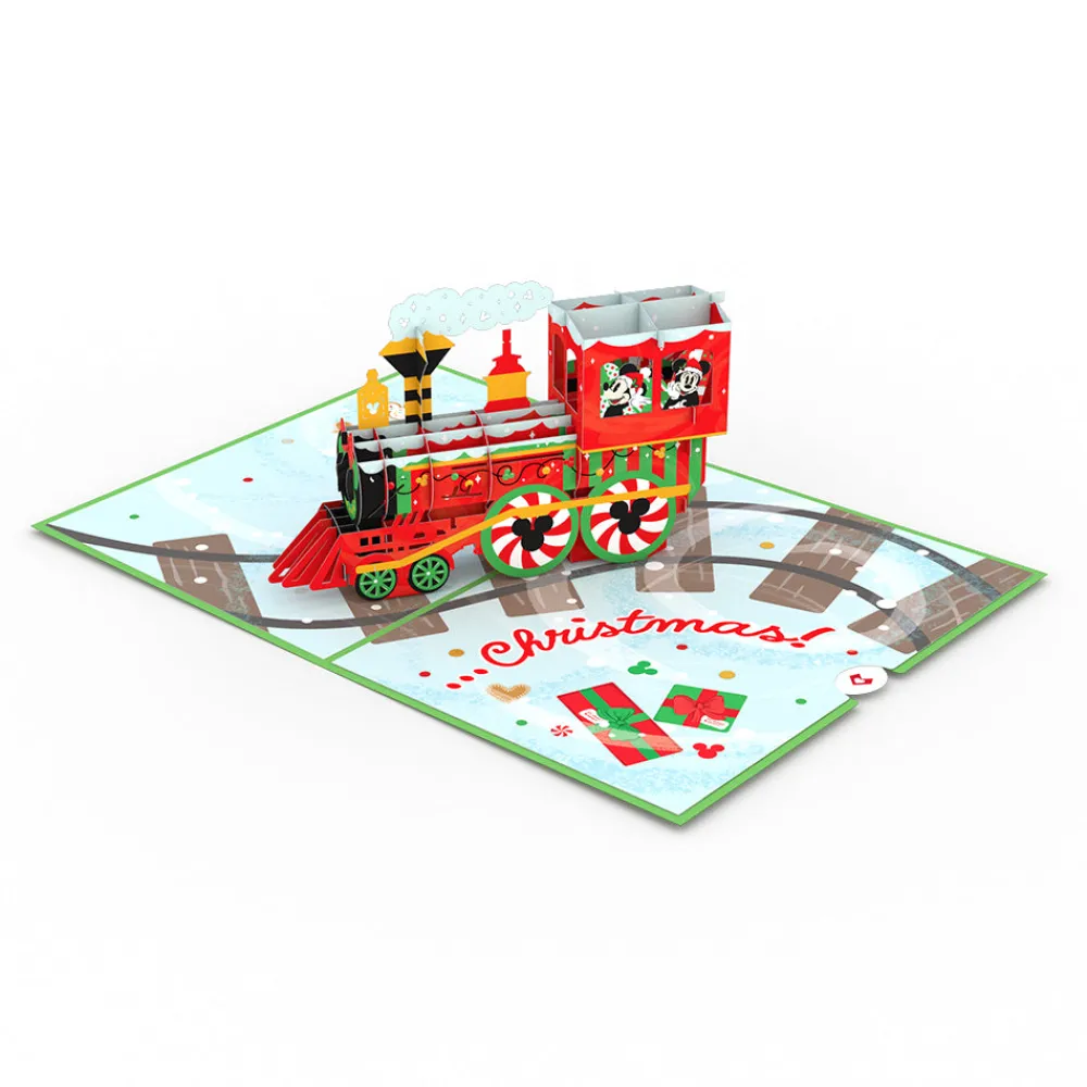 Lovepop Christmas 12/25|Kids|Disney's Mickey & Minnie Christmas Train Pop-Up Card