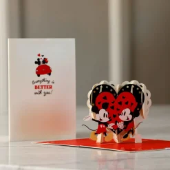 Lovepop Greeting Cards|Anniversary|Disney's Mickey & Minnie Everything is Better with You Pop-Up Card