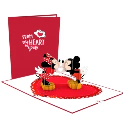 Lovepop Anniversary|Wedding|Disney's Mickey & Minnie Heart-to-Heart Pop-Up Card