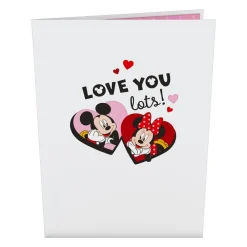 Lovepop Valentine'S Day 2/14|Her|Disney's Mickey & Minnie Love You Lots Pop-Up Card
