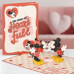 Lovepop Greeting Cards|Valentine'S Day 2/14|Disney’s Mickey & Minnie You Make My Heart Full Pop-Up Card