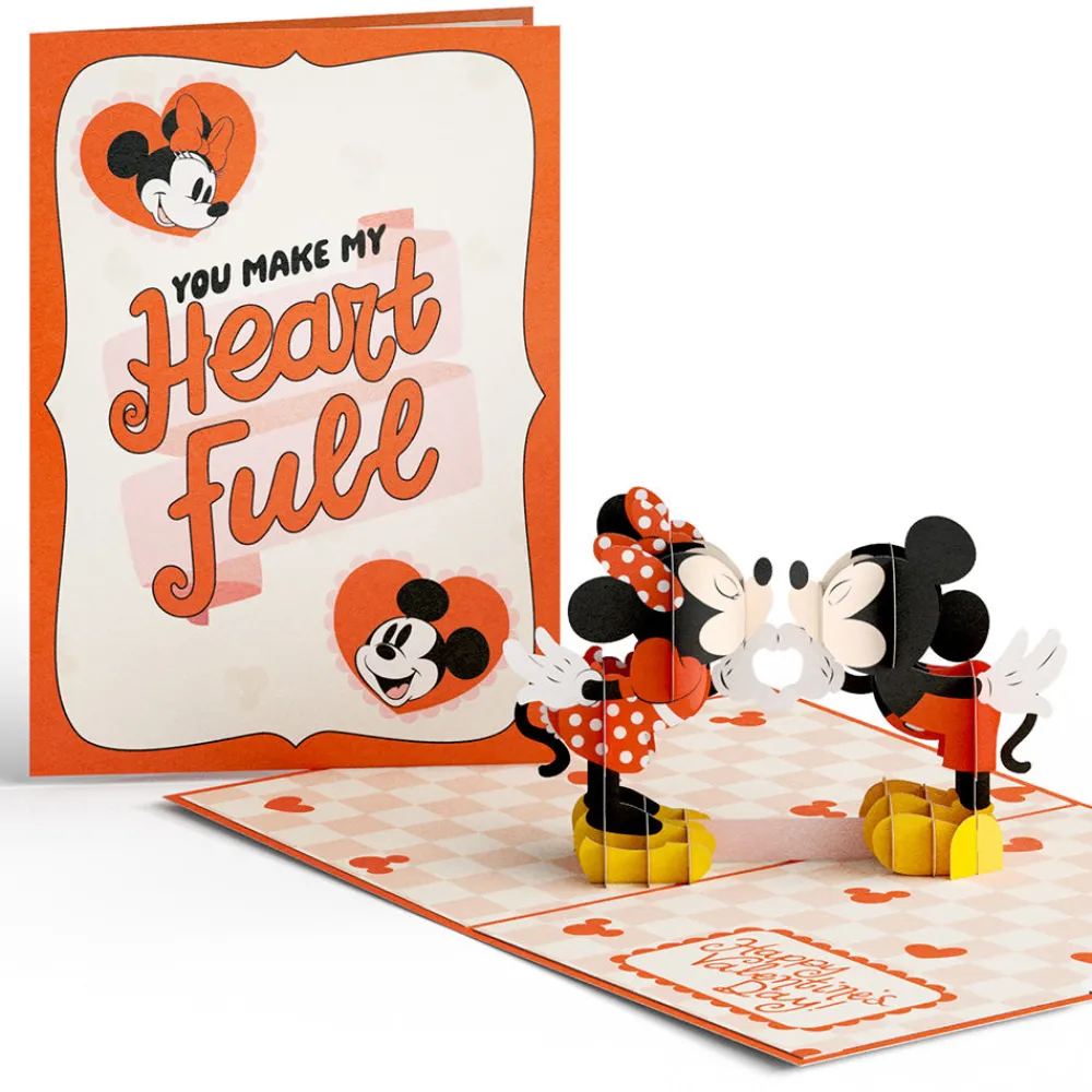 Lovepop Greeting Cards|Valentine'S Day 2/14|Disney’s Mickey & Minnie You Make My Heart Full Pop-Up Card