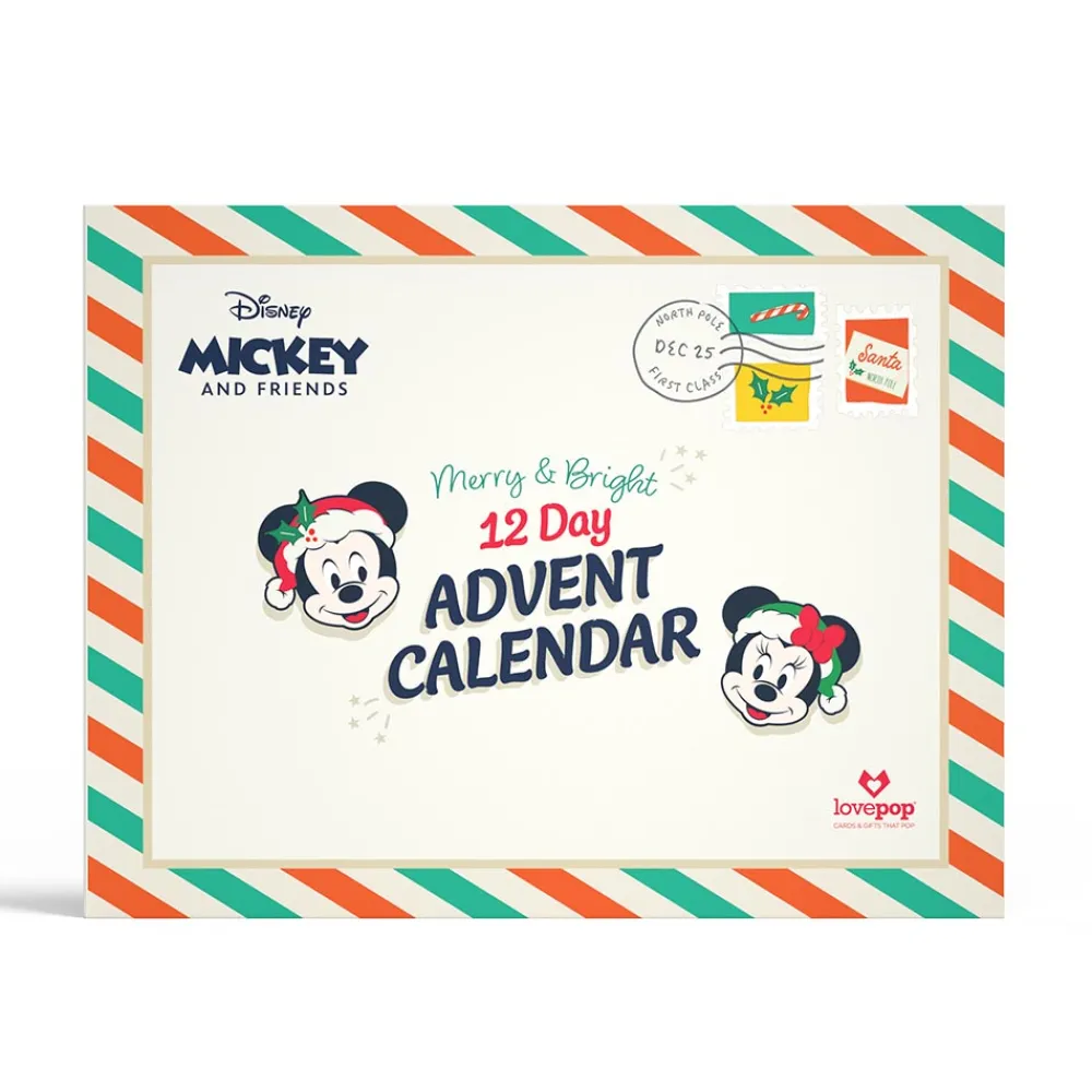 Lovepop Advent Calendars|Decor|Disney's Mickey and Friends Merry and Bright 12 Day Holiday Advent Calendar