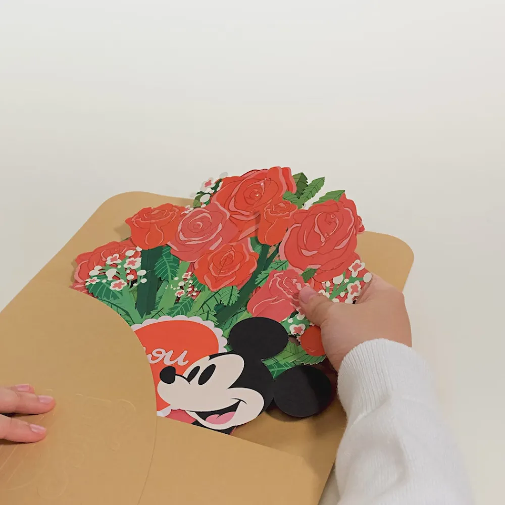 Lovepop Pop-Up Bouquets|Flower Buds|Disney's Mickey Mouse Love You Lots Flower Buds Bouquet