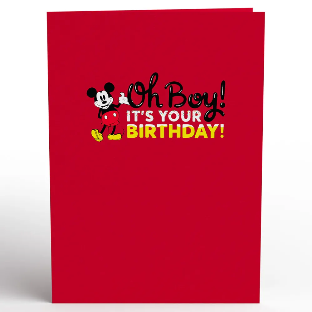Lovepop Birthday|Disney|Disney's Mickey Mouse Oh Boy! Birthday Pop-Up Card