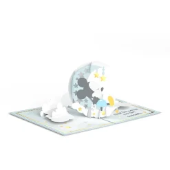 Lovepop Greeting Cards|Baby|Disney's Mickey Mouse Over the Moon Baby Pop-Up Card