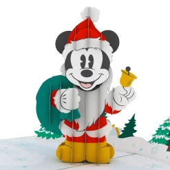 Lovepop Greeting Cards|Christmas 12/25|Disney's Mickey Mouse Santa Pop-Up Card