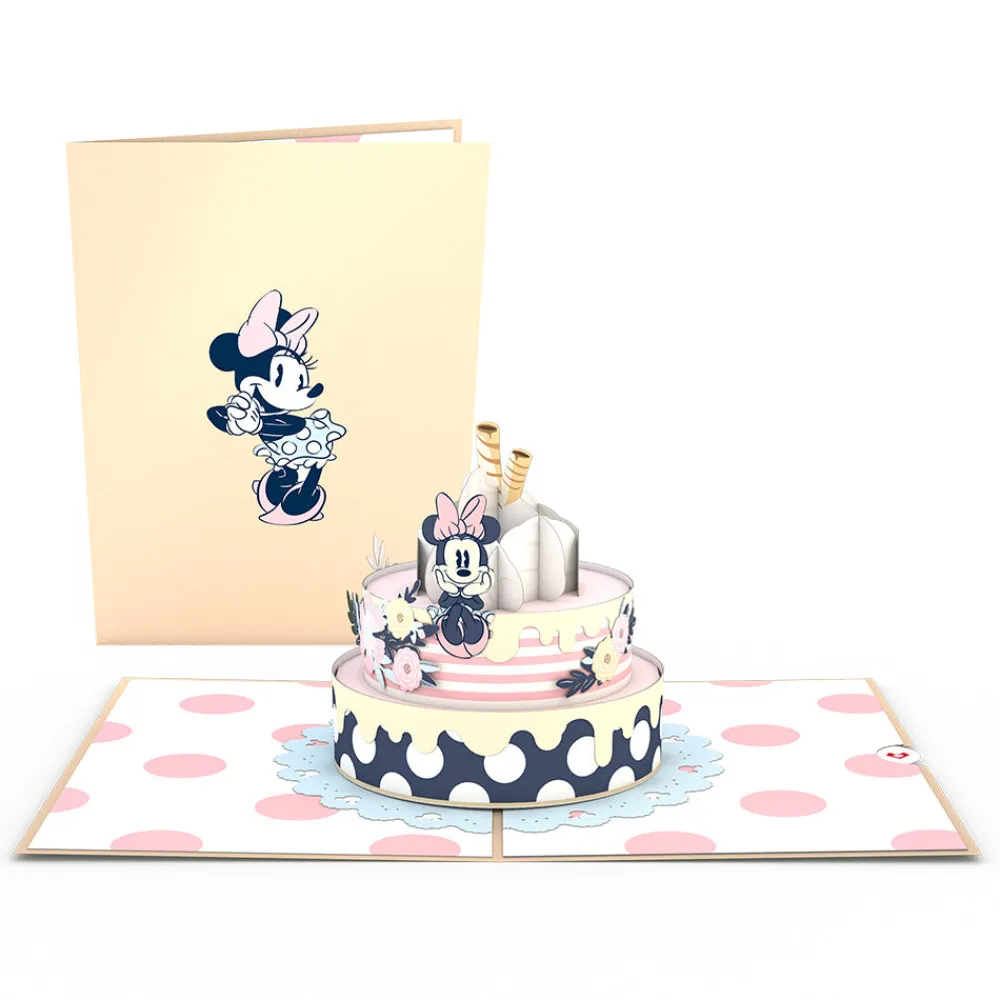 Lovepop Greeting Cards|Birthday|Disney's Minnie Mouse Birthday Cake Pop-Up Card