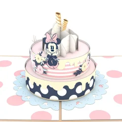Lovepop Greeting Cards|Birthday|Disney's Minnie Mouse Birthday Cake Pop-Up Card