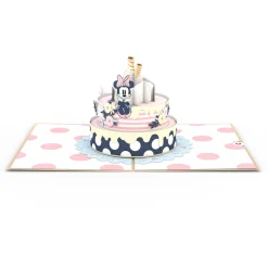 Lovepop Greeting Cards|Birthday|Disney's Minnie Mouse Birthday Cake Pop-Up Card