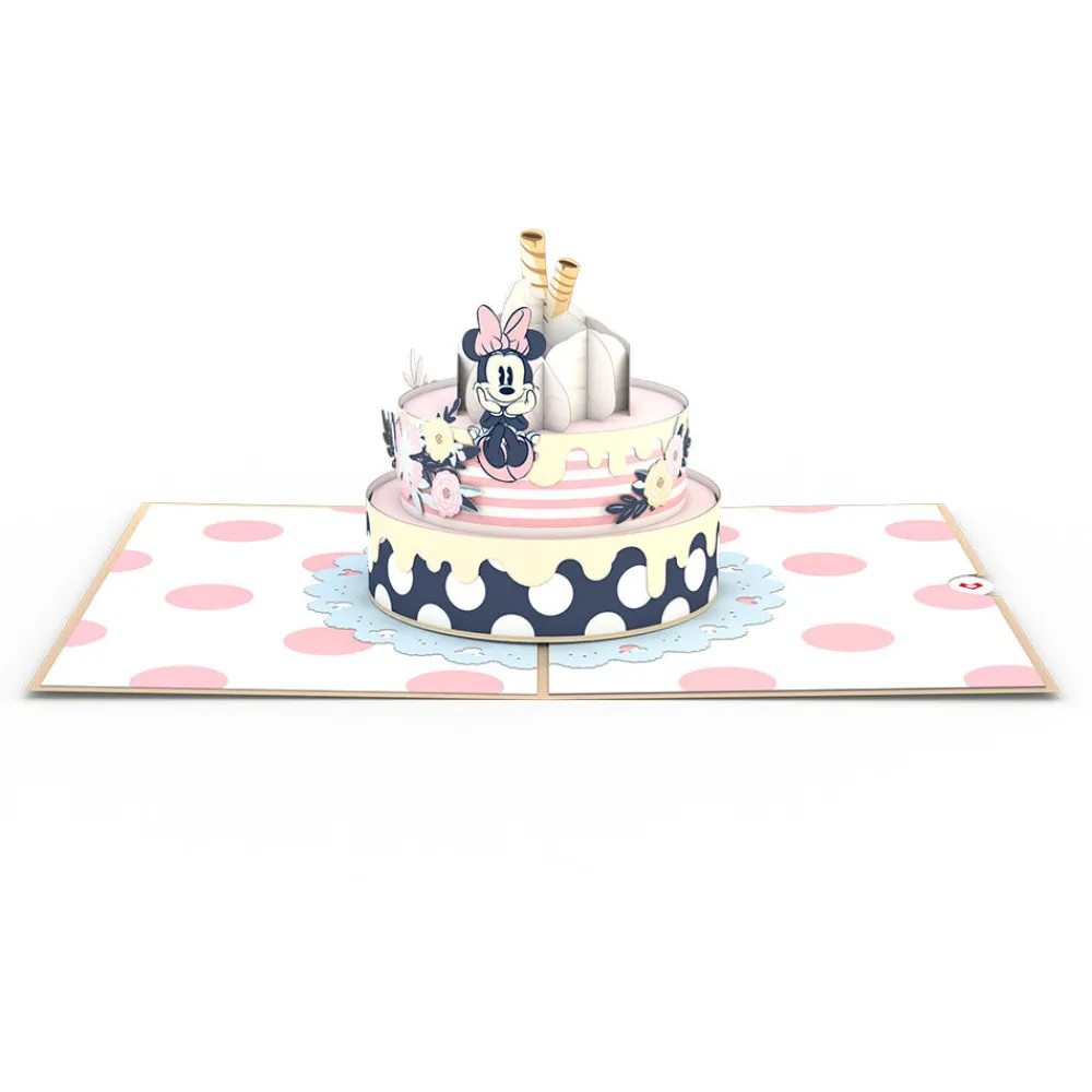Lovepop Greeting Cards|Birthday|Disney's Minnie Mouse Birthday Cake Pop-Up Card