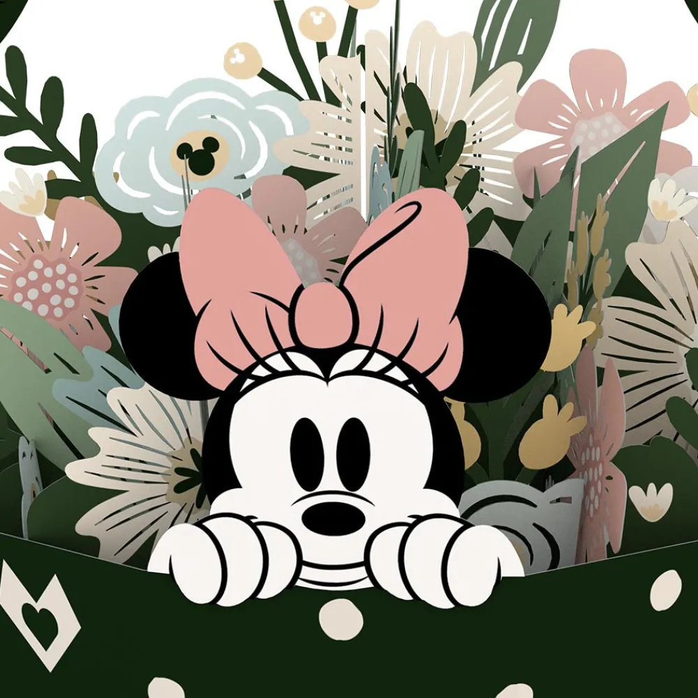 Lovepop Decor|Just Because|Disney's Minnie Mouse Flower Basket Decoration