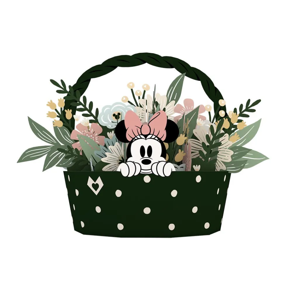 Lovepop Decor|Just Because|Disney's Minnie Mouse Flower Basket Decoration