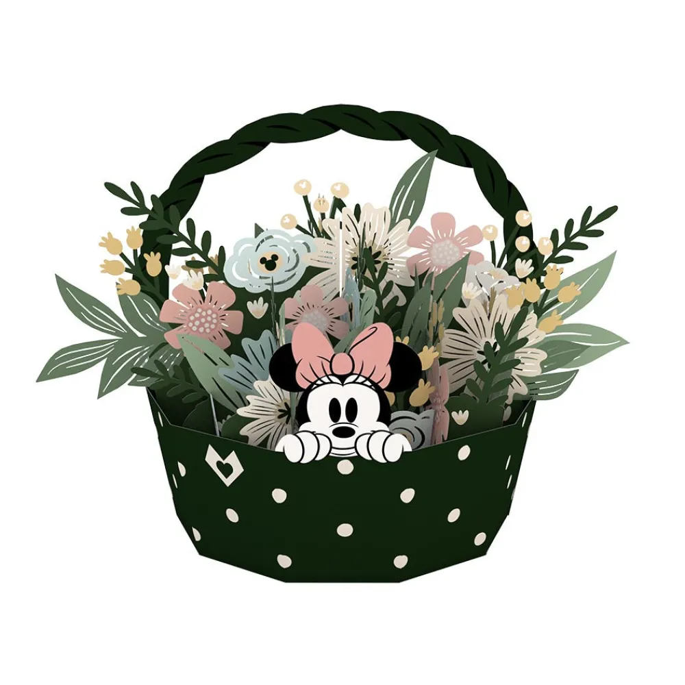 Lovepop Decor|Just Because|Disney's Minnie Mouse Flower Basket Decoration