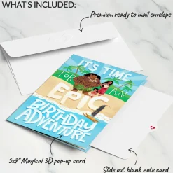 Lovepop Greeting Cards|Birthday|Disney's Moana 2 Epic Birthday Pop-Up Card