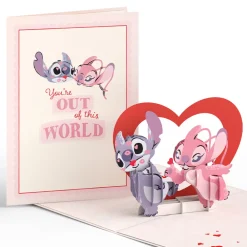 Lovepop Greeting Cards|Valentine'S Day 2/14|Disney's Stitch & Angel You’re Out Of This World Pop-Up Card