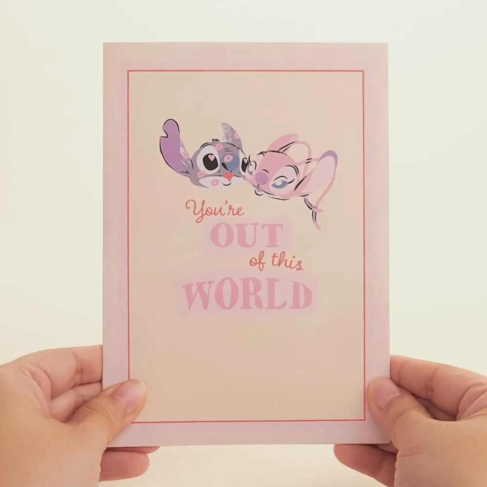 Lovepop Greeting Cards|Valentine'S Day 2/14|Disney's Stitch & Angel You’re Out Of This World Pop-Up Card