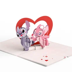 Lovepop Greeting Cards|Valentine'S Day 2/14|Disney's Stitch & Angel You’re Out Of This World Pop-Up Card
