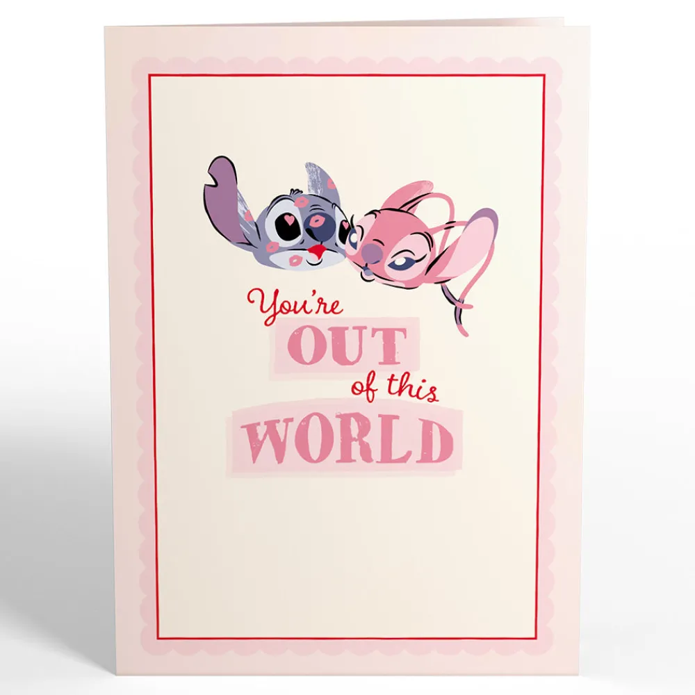Lovepop Greeting Cards|Valentine'S Day 2/14|Disney's Stitch & Angel You’re Out Of This World Pop-Up Card