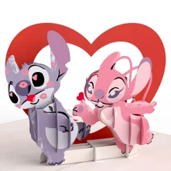 Lovepop Pop-Up Bouquets|Card & Gift Bundles|Disney’s Stitch Be Mine Pop-Up Card & Flower Buds Bouquet Bundle