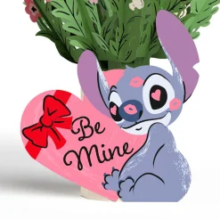 Lovepop Pop-Up Bouquets|Card & Gift Bundles|Disney’s Stitch Be Mine Pop-Up Card & Flower Buds Bouquet Bundle