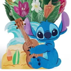 Lovepop Pop-Up Bouquets|Card & Gift Bundles|Disney's Stitch Birthday Pop-Up Card & Flower Buds Bouquet Bundle
