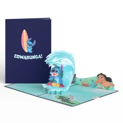 Lovepop Pop-Up Bouquets|Card & Gift Bundles|Disney's Stitch Birthday Pop-Up Card & Flower Buds Bouquet Bundle