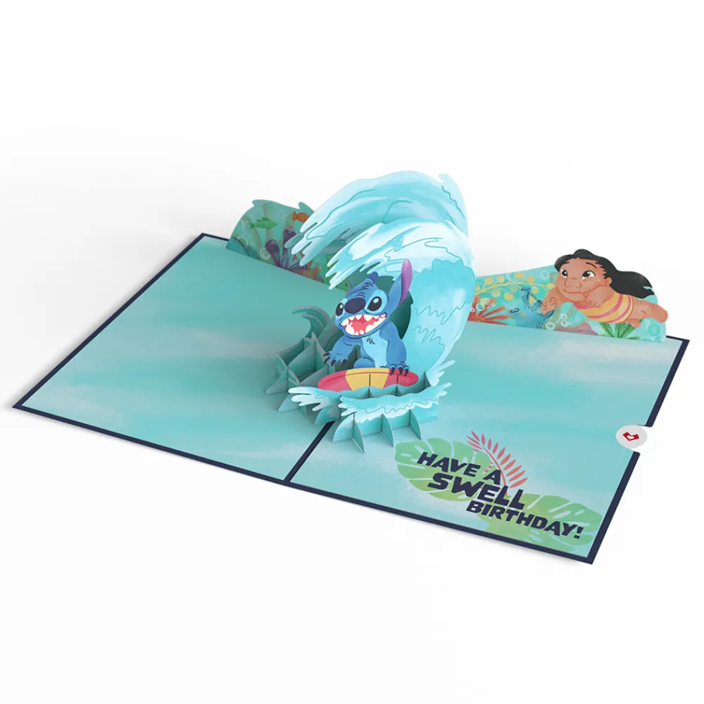 Lovepop Pop-Up Bouquets|Card & Gift Bundles|Disney's Stitch Birthday Pop-Up Card & Flower Buds Bouquet Bundle