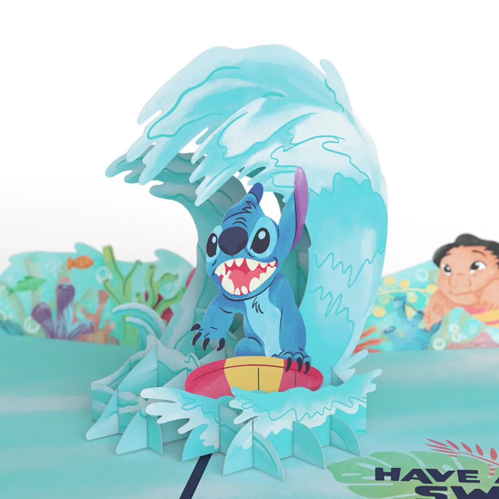 Lovepop Birthday|Disney|Disney's Stitch Cowabunga Birthday Pop-Up Card