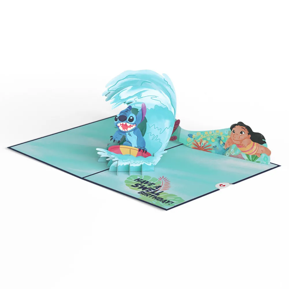 Lovepop Birthday|Disney|Disney's Stitch Cowabunga Birthday Pop-Up Card