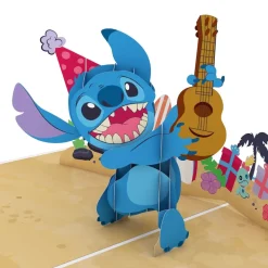 Lovepop Greeting Cards|Birthday|Disney's Stitch Rockin' Birthday Pop-Up Card